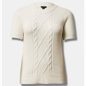 Torrid chunky knit drop shoulder pullover